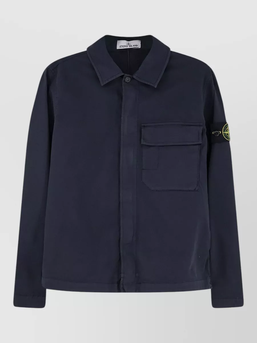 Stone Island Organic Cotton Regular-Fit Shirt Jacket