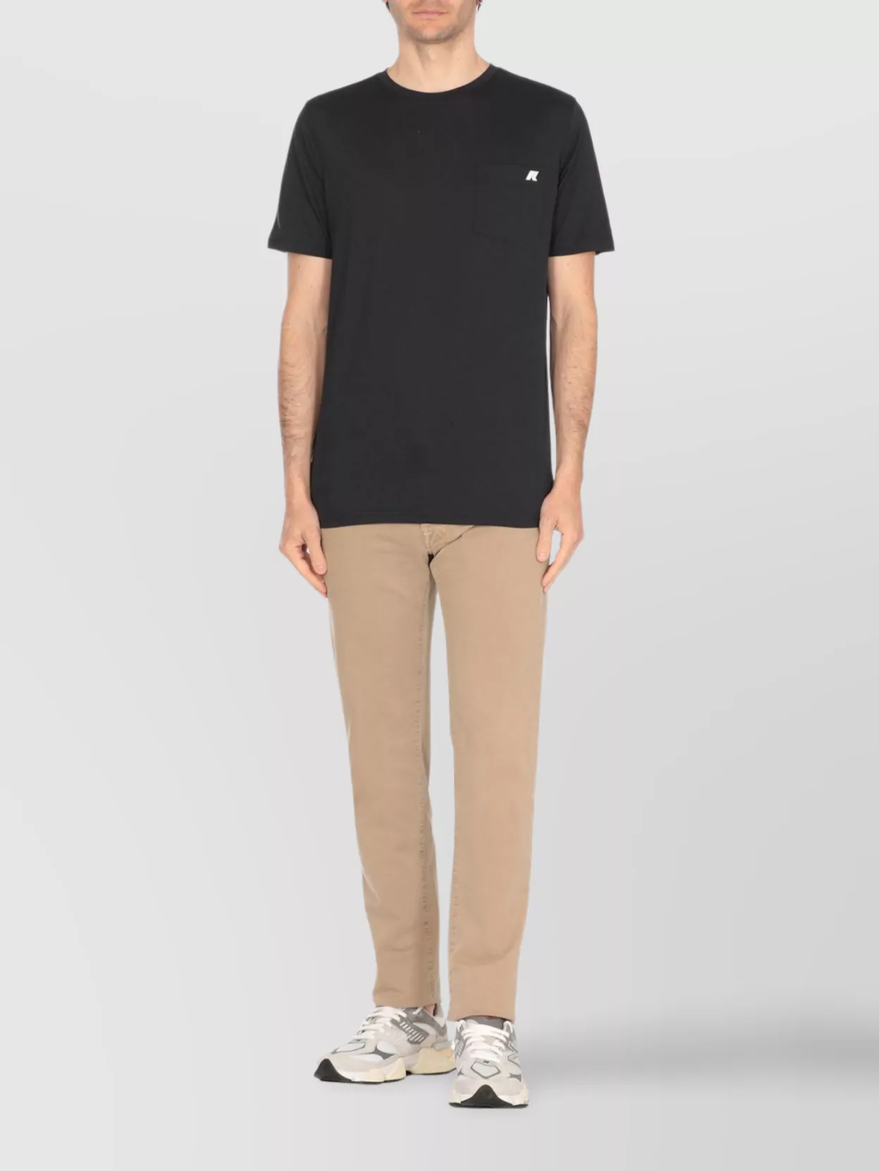 K-Way Crewneck T-Shirt Cotton Chest Pocket