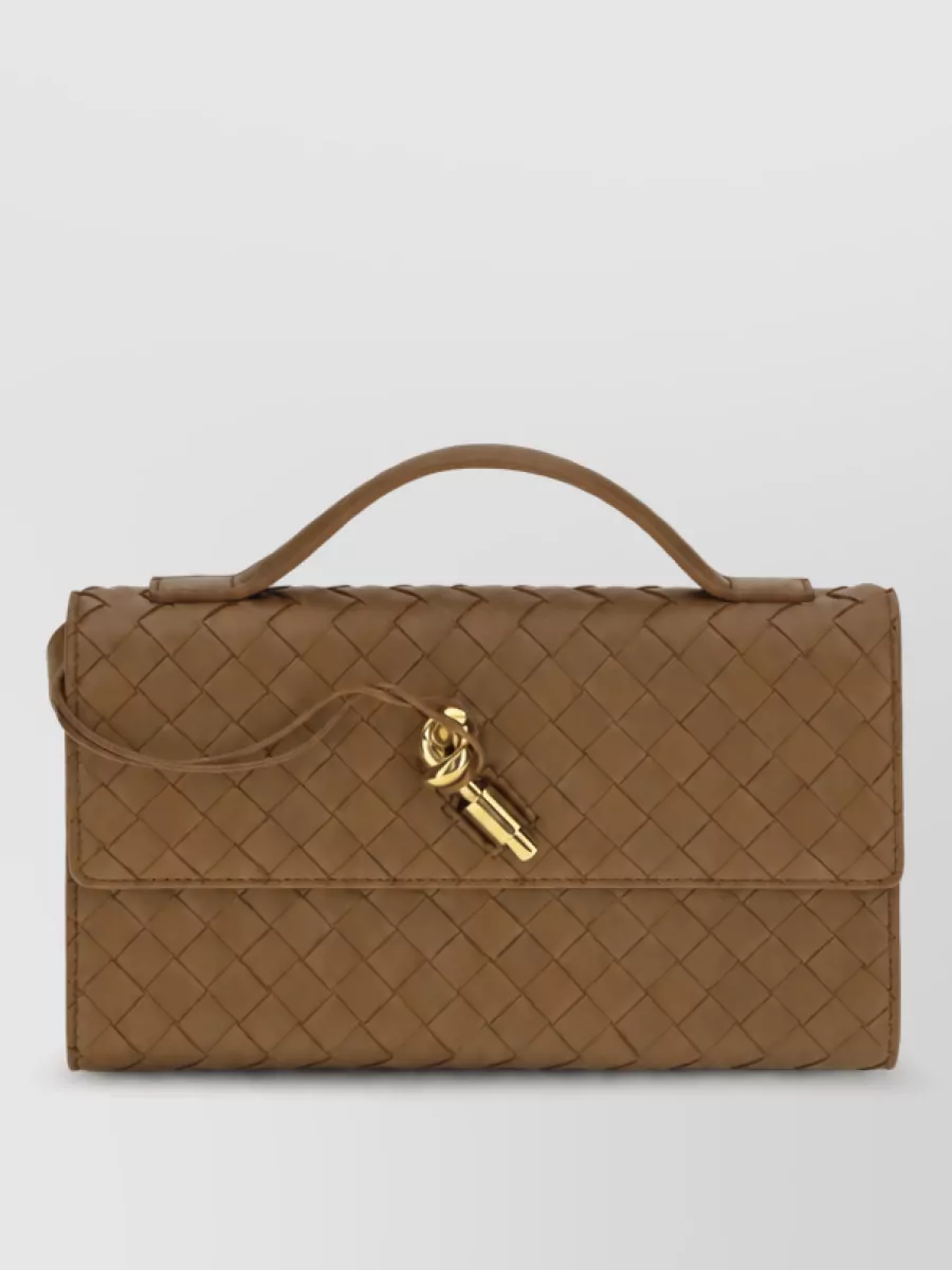 Bottega Veneta andiamo lamb leather mini top handle bag