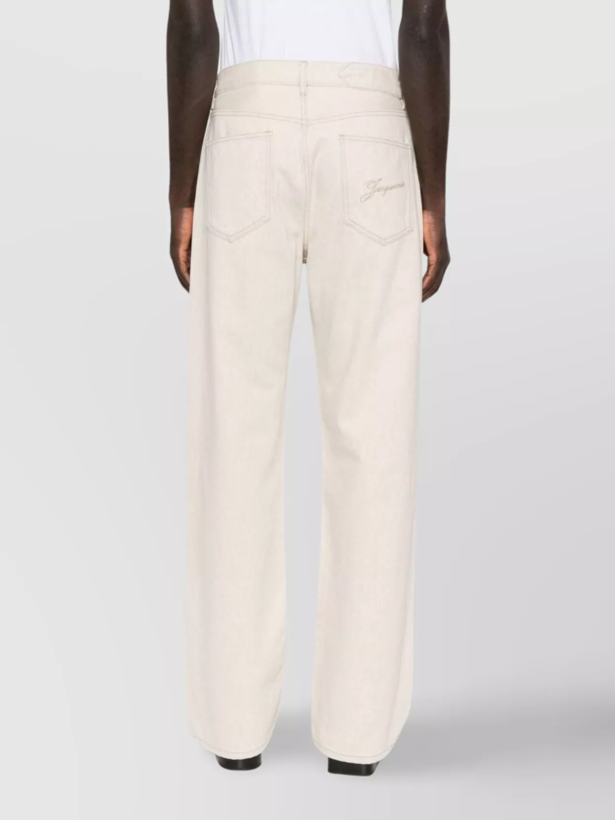 Jacquemus Straight Leg Denim Trousers Five Pocket Design