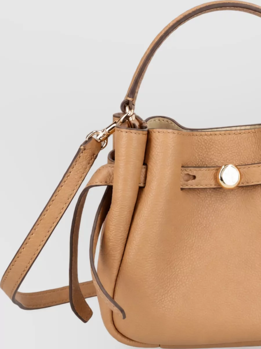 Tory Burch Romy Mini Leather Bucket Bag