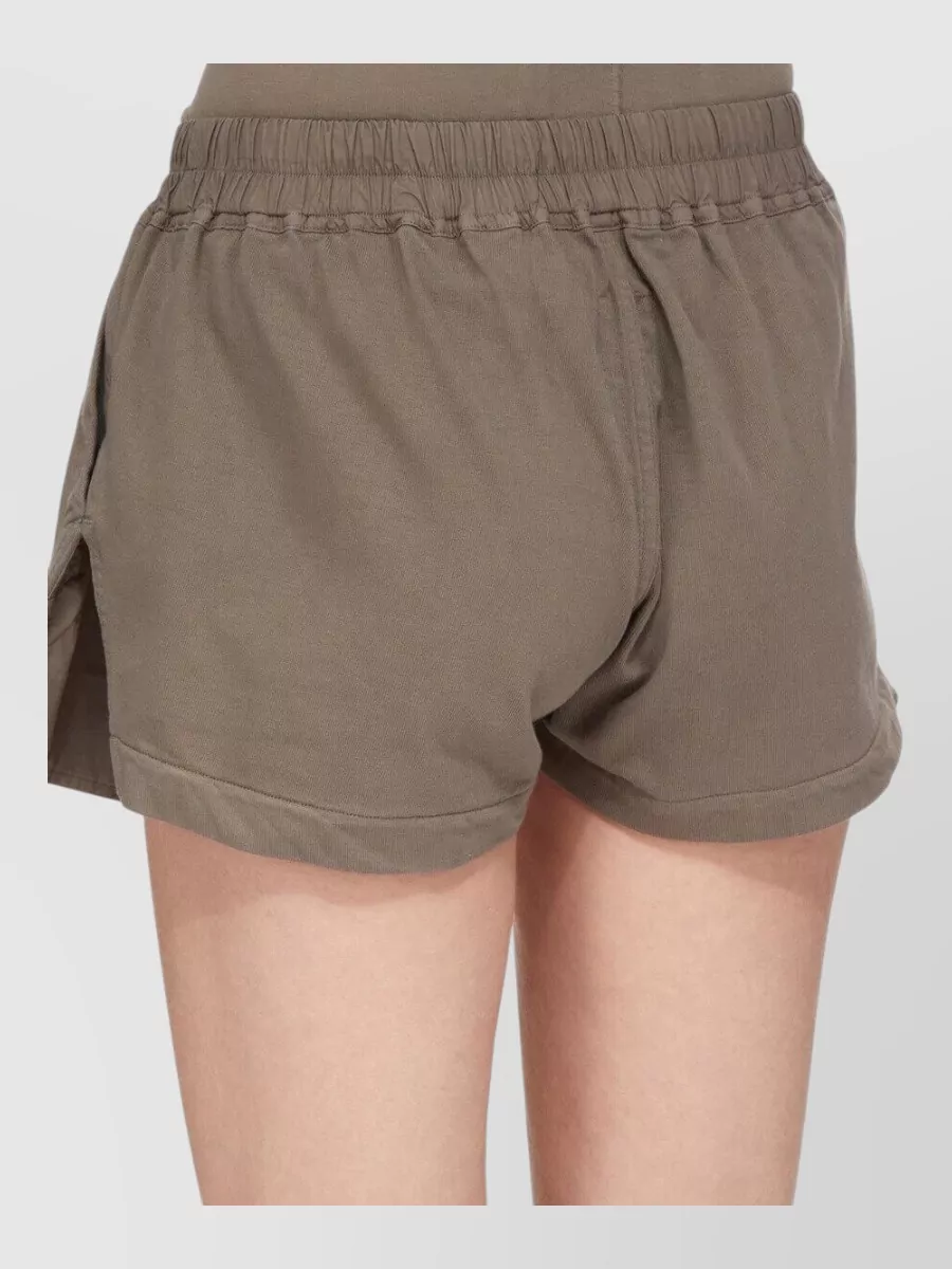 Rick Owens Drkshdw Cotton High-Low Loungewear Shorts