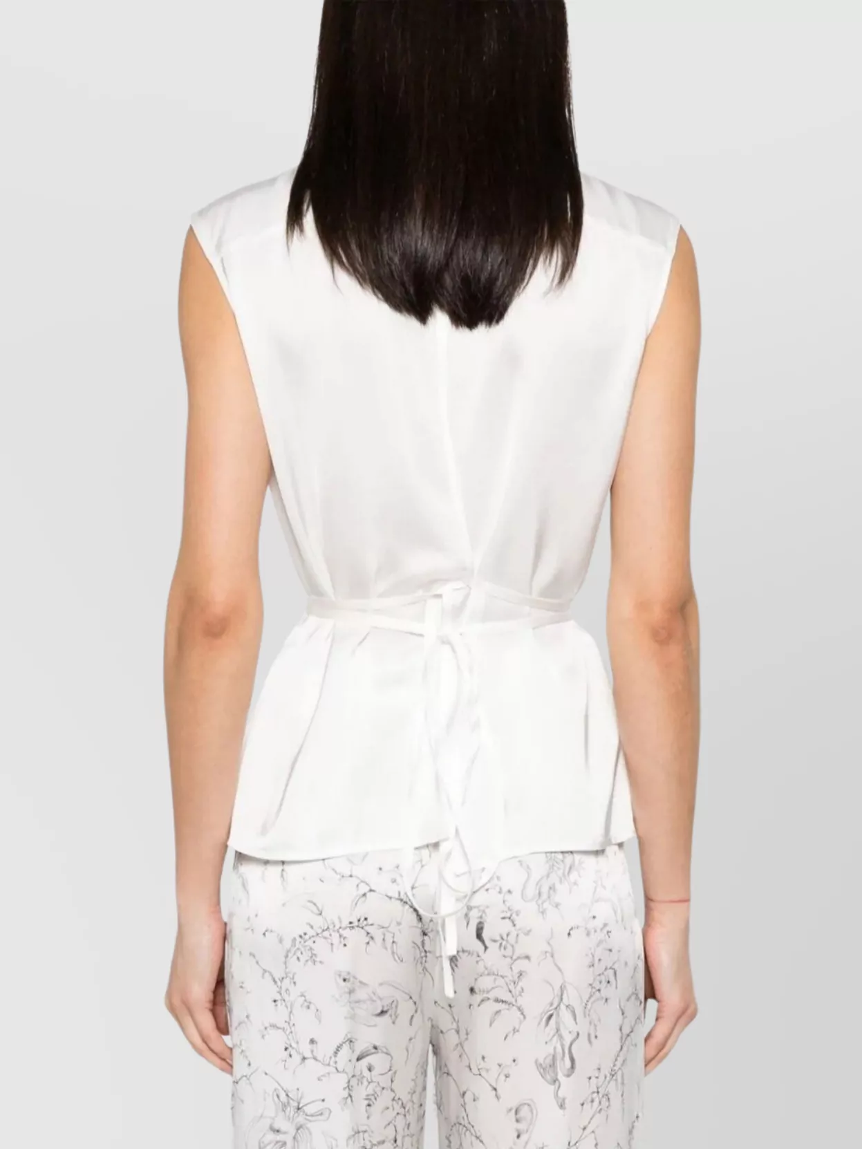 Fabiana Filippi Statement Sleeveless Shirts With Waist Tie Detail