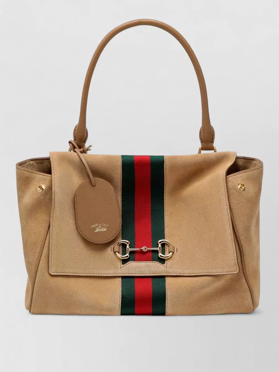 Gucci medium suede shoulder bag