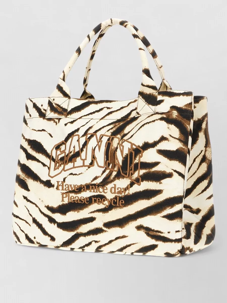 Ganni Na Cotton Tote Bag