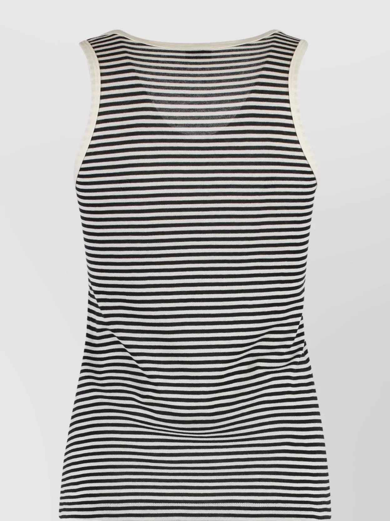 Saint Laurent Tank Top In Cotton With Striped Pattern