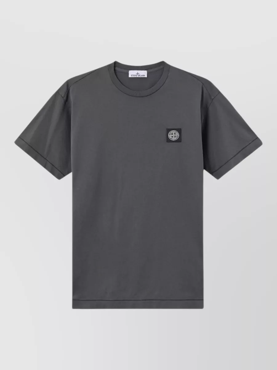 Stone Island slim-fit cotton logo-patch t-shirt