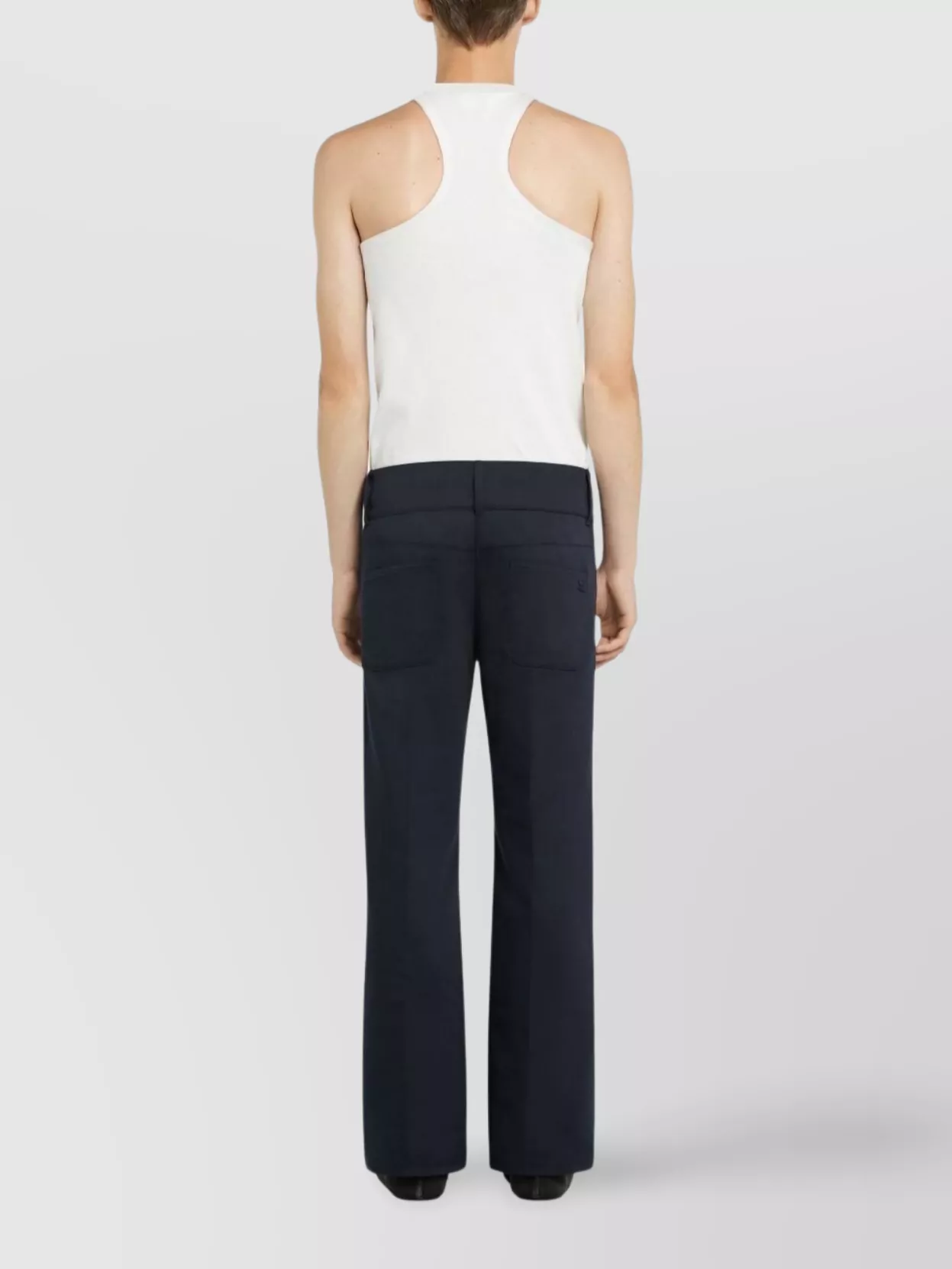 Courrèges Sleeveless Racerback Scoop Neck Vest