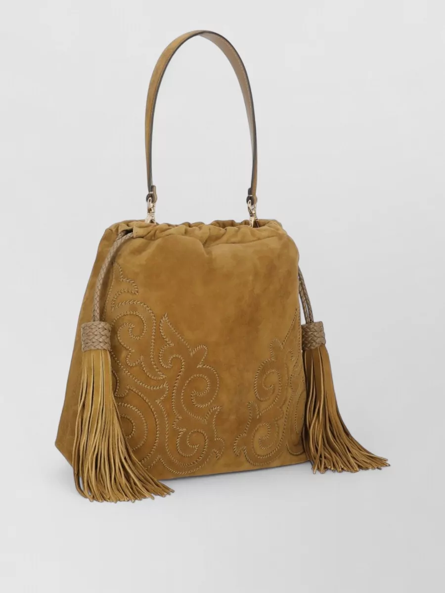 Etro Leather Bucket Bag