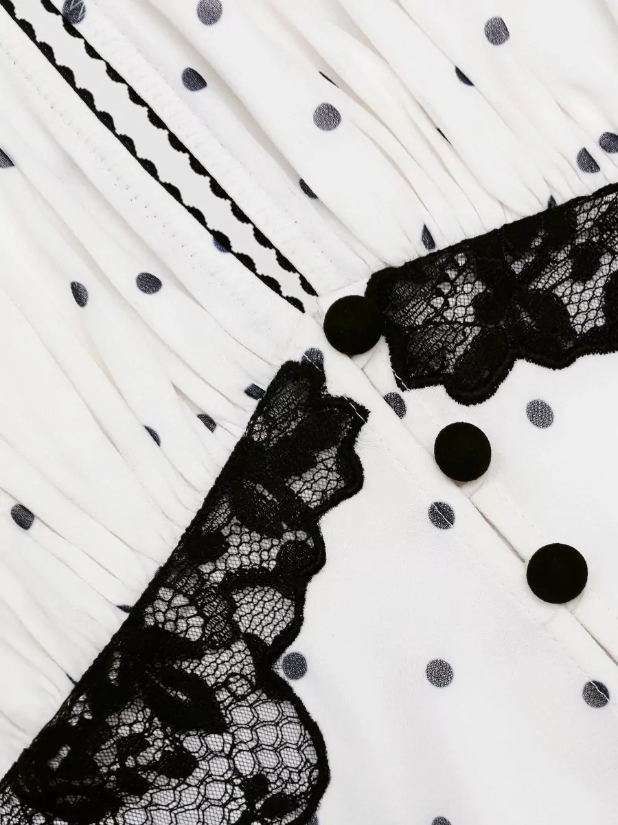 Self-Portrait Polka-Dot Halterneck Maxi Dress