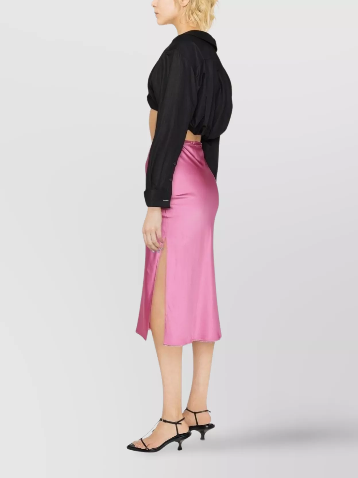 Jacquemus Logo-plaque Strap-detail Skirt