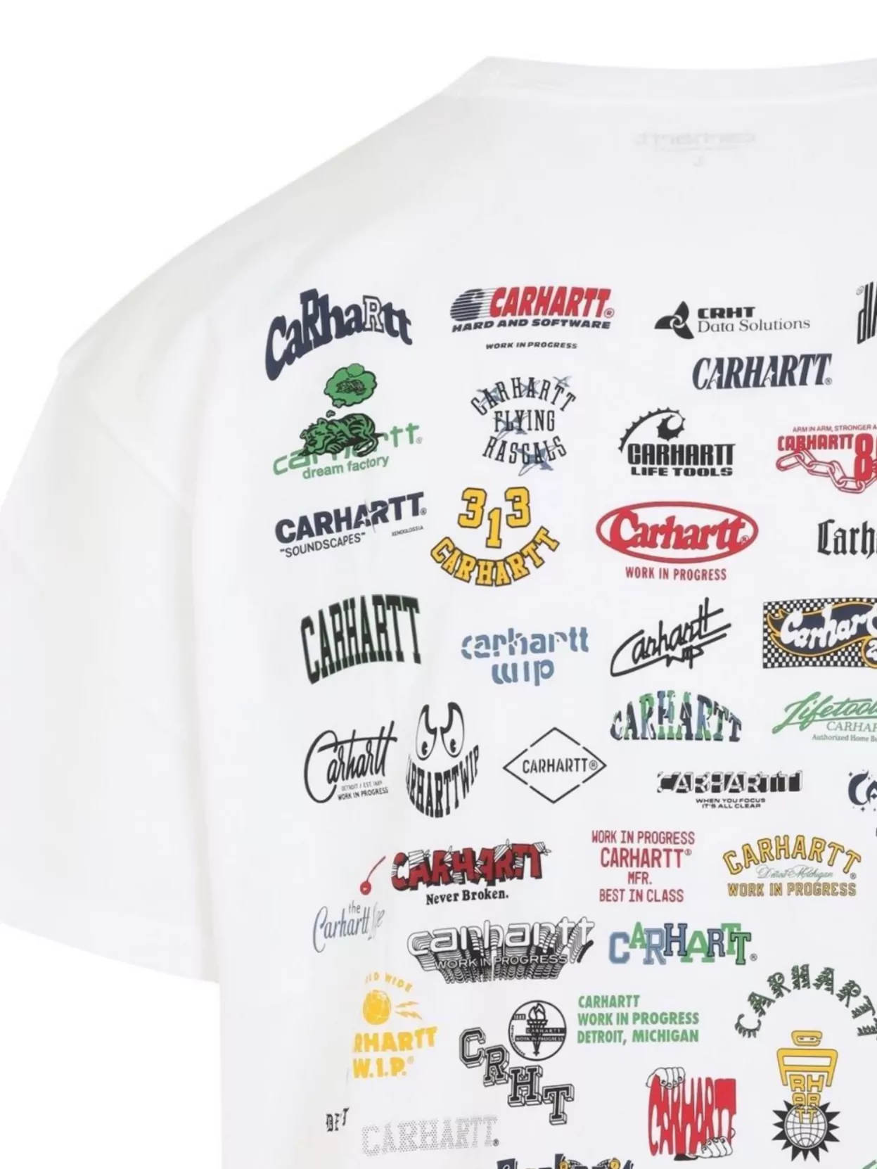 Carhartt Cotton Crew Neck T-shirt With Graphic Print In White