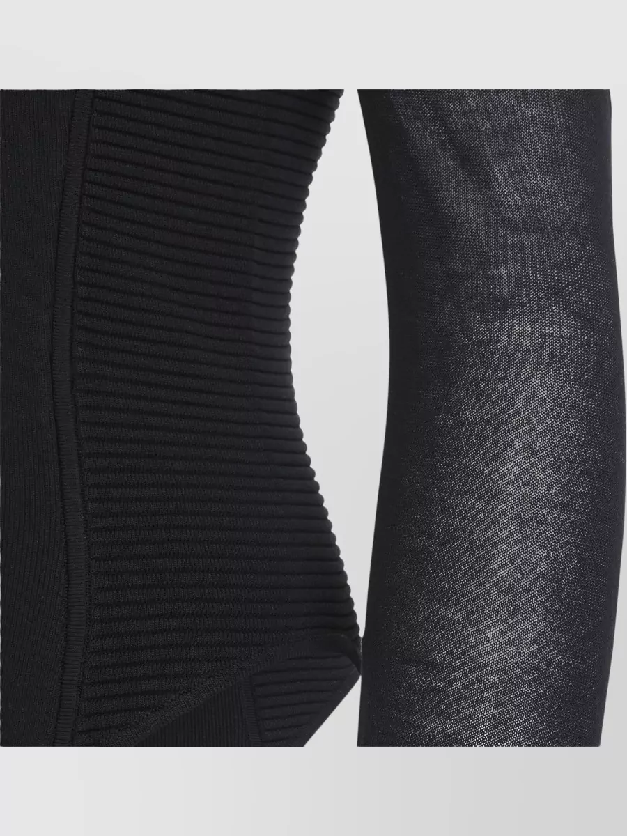 Elisabetta Franchi Fine-Knit Long-Sleeve Bodysuit