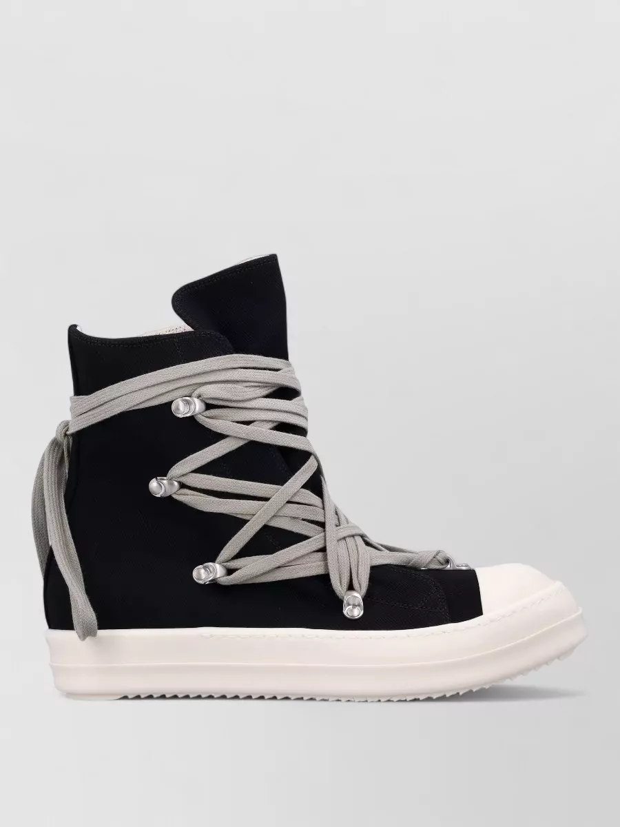 Rick Owens Drkshdw Denim High-Top Sneakers