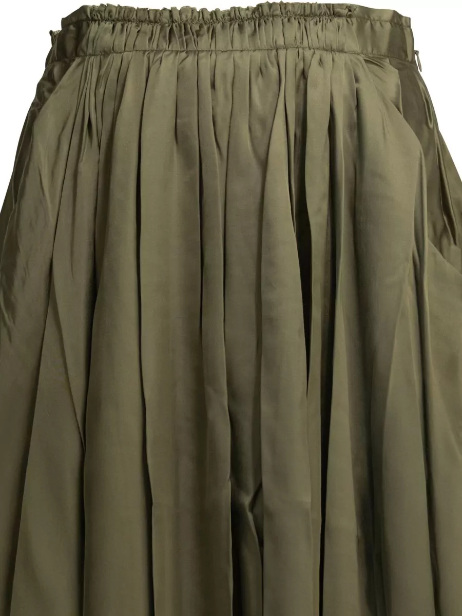 Sa Su Phi Viscose Pleated Maxi Skirt
