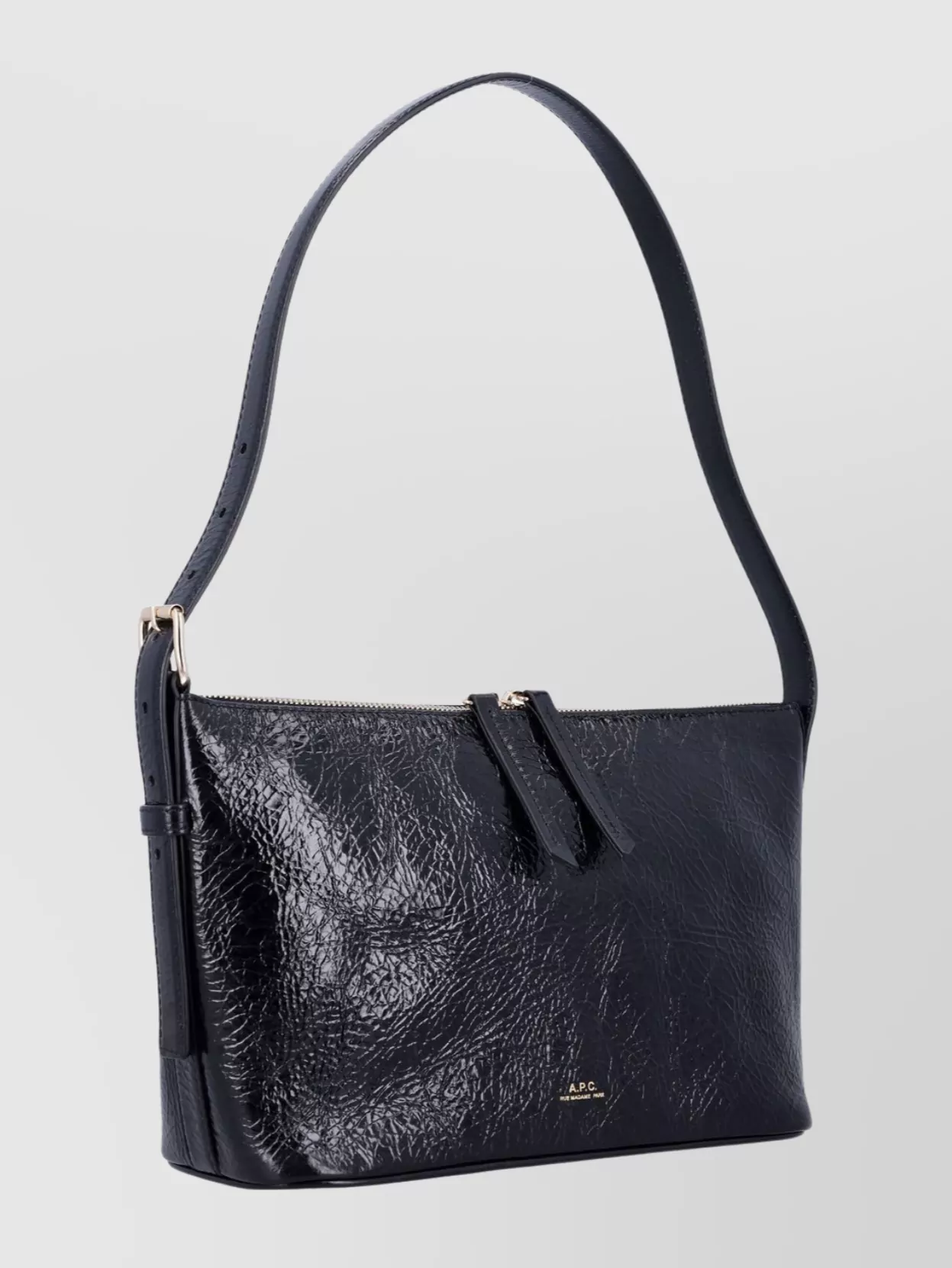 A.p.c. Vera Textured Shoulder Bag With Adjustable Strap