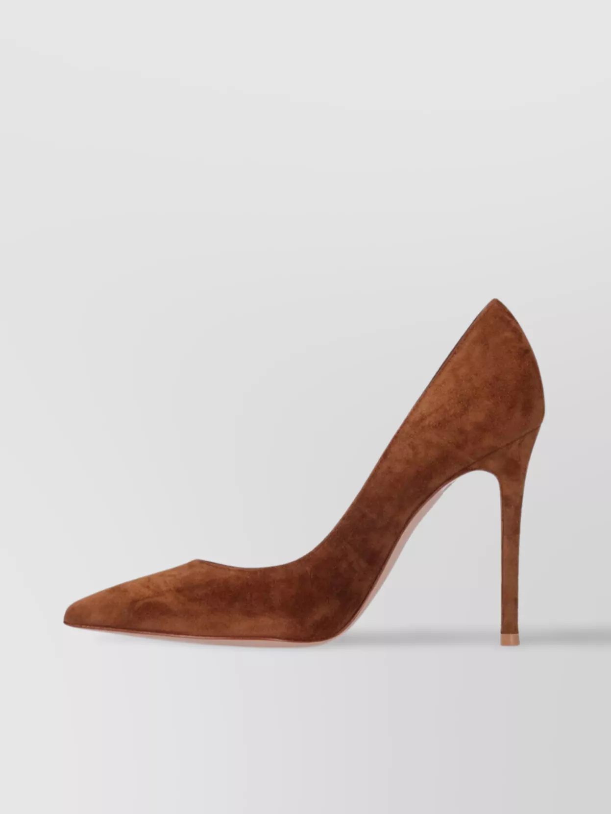 Gianvito Rossi Pointed Toe Suede Finish High Heel