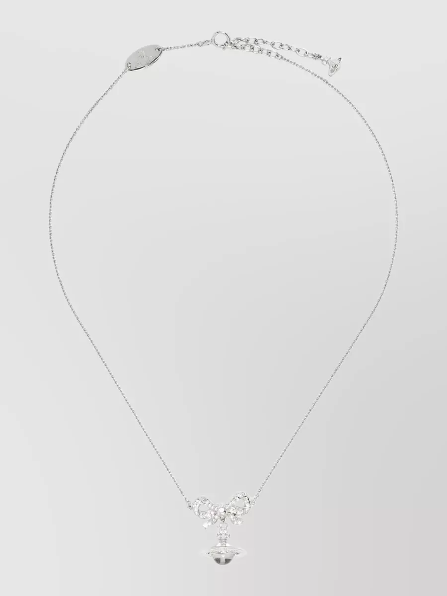 Vivienne Westwood Silver Octavie Pendant Necklace