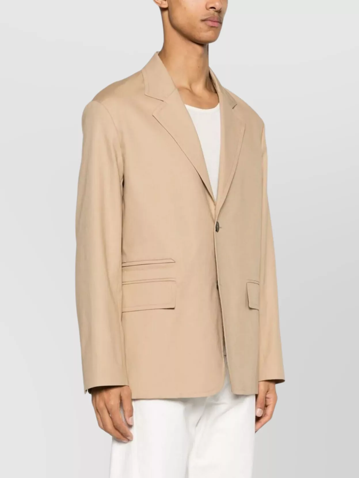 Lanvin Tailored Jacket With Back Vent And Flap Pockets