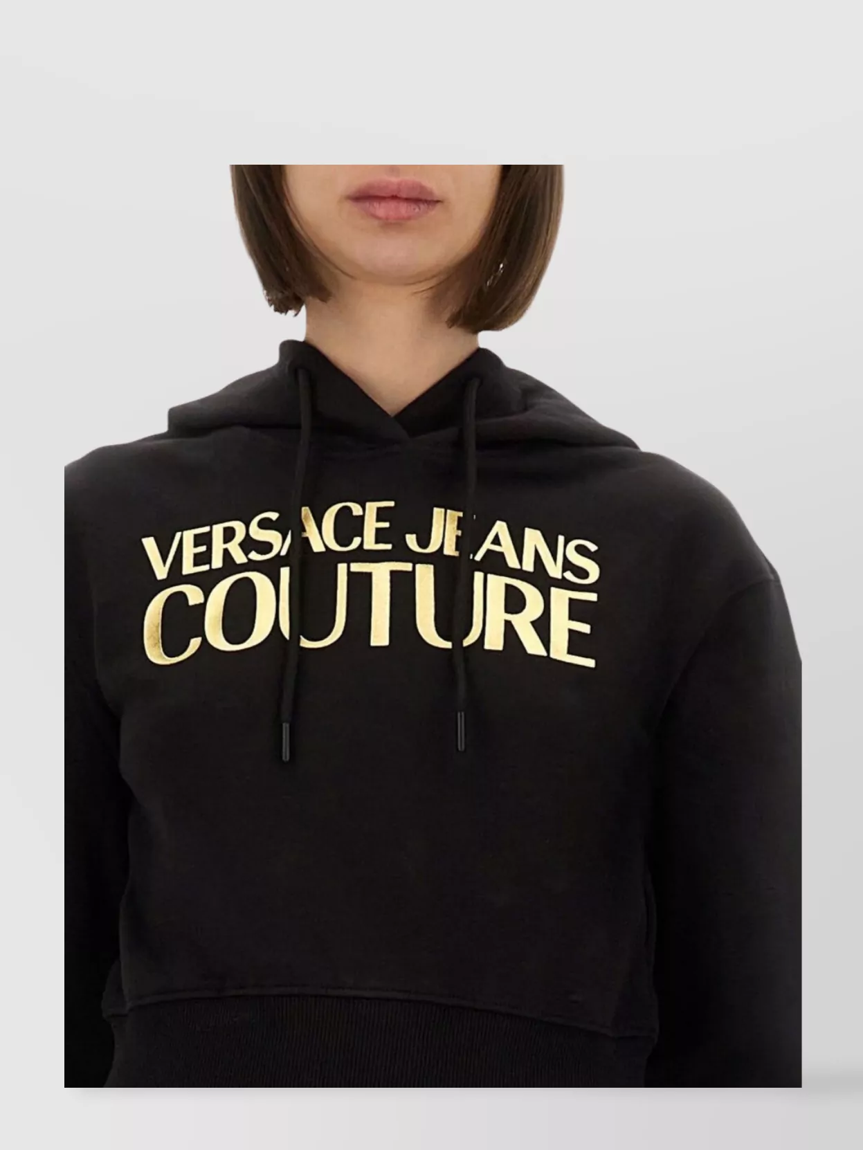 Versace Jeans Couture Cropped Sweatshirt With Logo