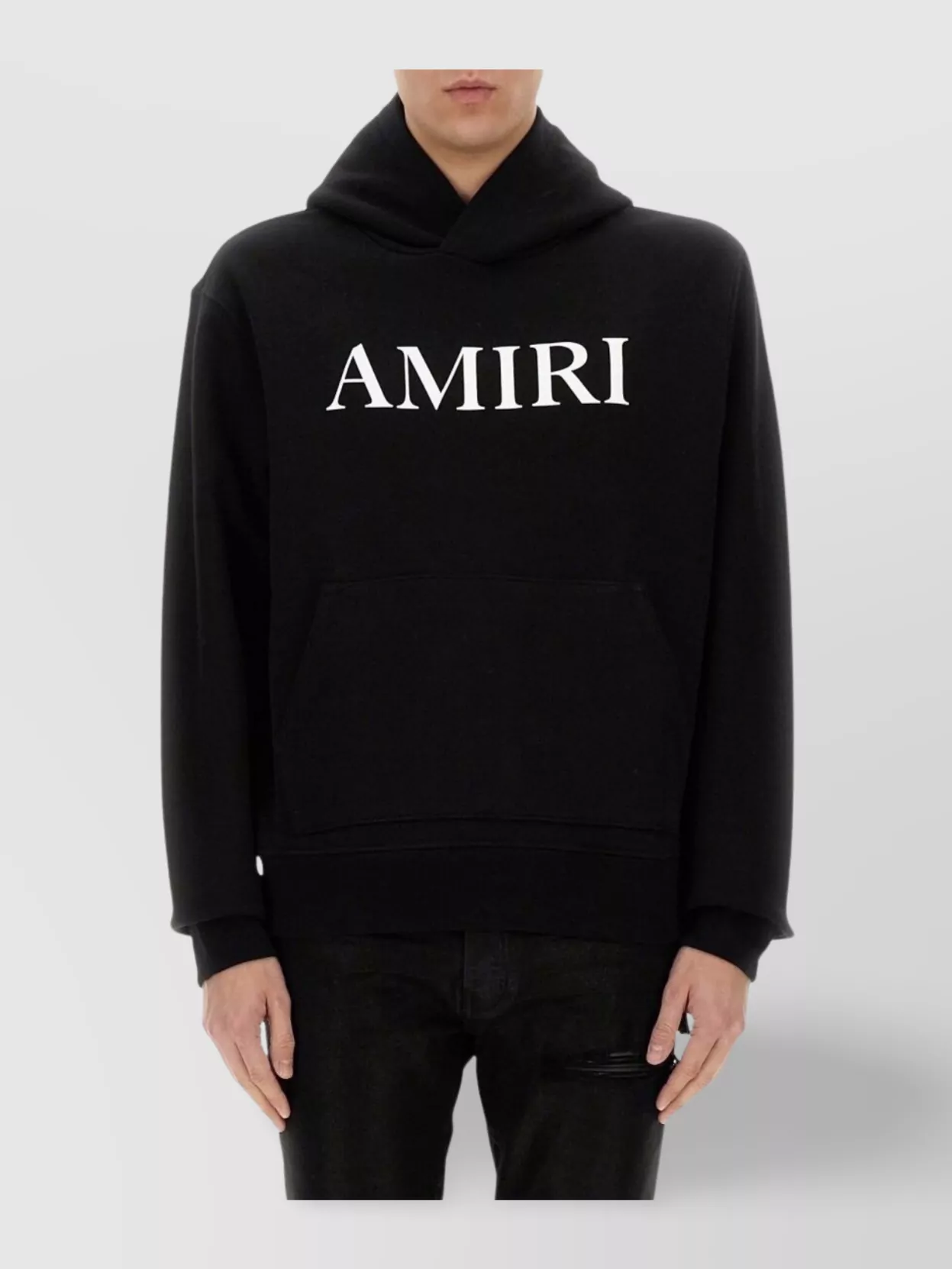 Amiri Logo Hooded Sweatshirt Kangaroo Pocket
