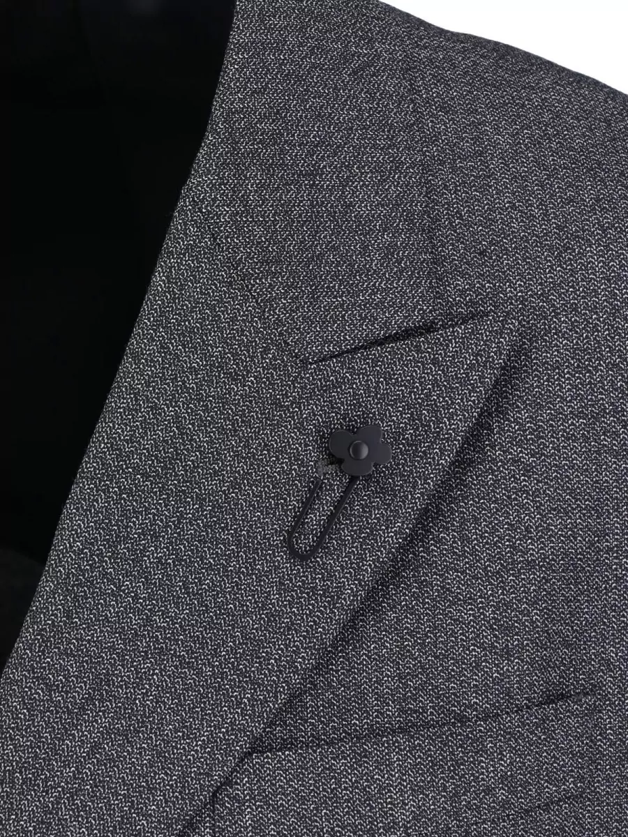 Lardini Virgin Wool Double-Breasted Coat