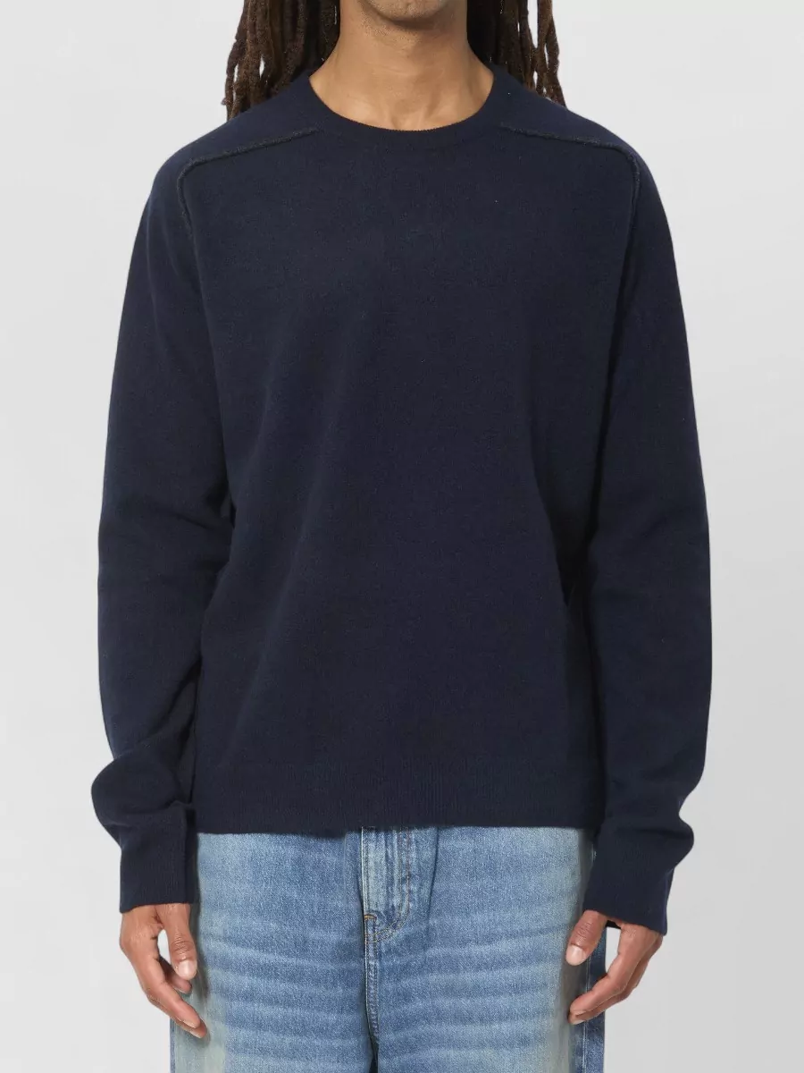 Maison Margiela Virgin wool ribbed crewneck sweater