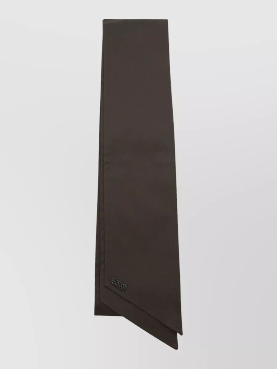 Brunello Cucinelli Rectangular Lightweight Scarf Embellished Detail