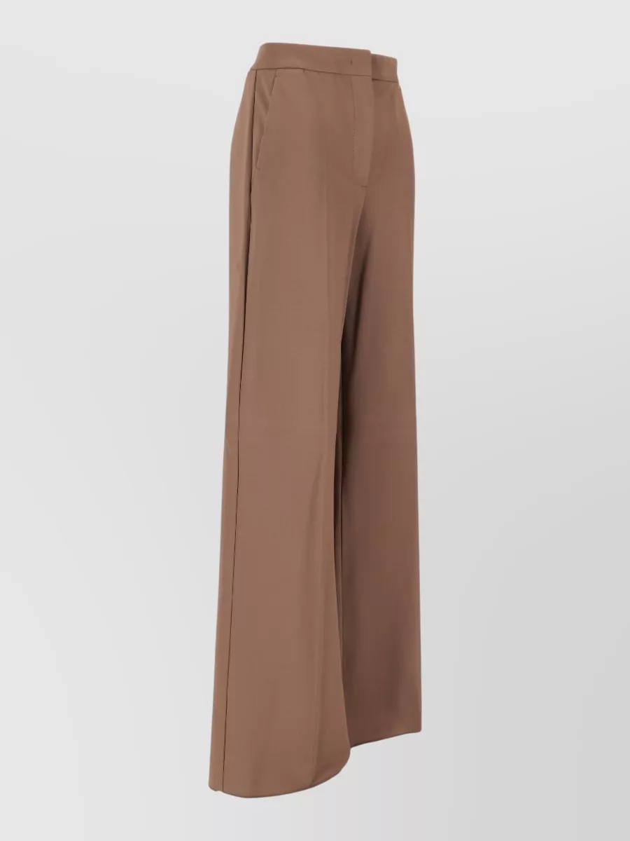 Max Mara High Waist Jersey Wide Leg Trousers