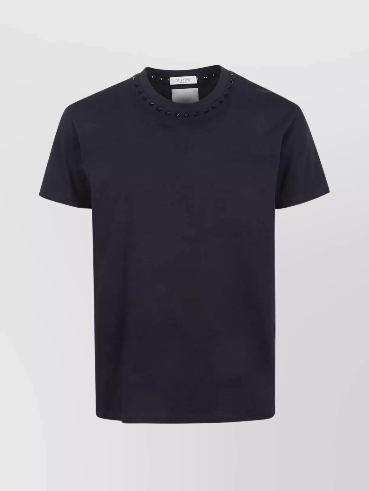 Shop Valentino Untitled Rockstud Crew Neck T-shirt In Black