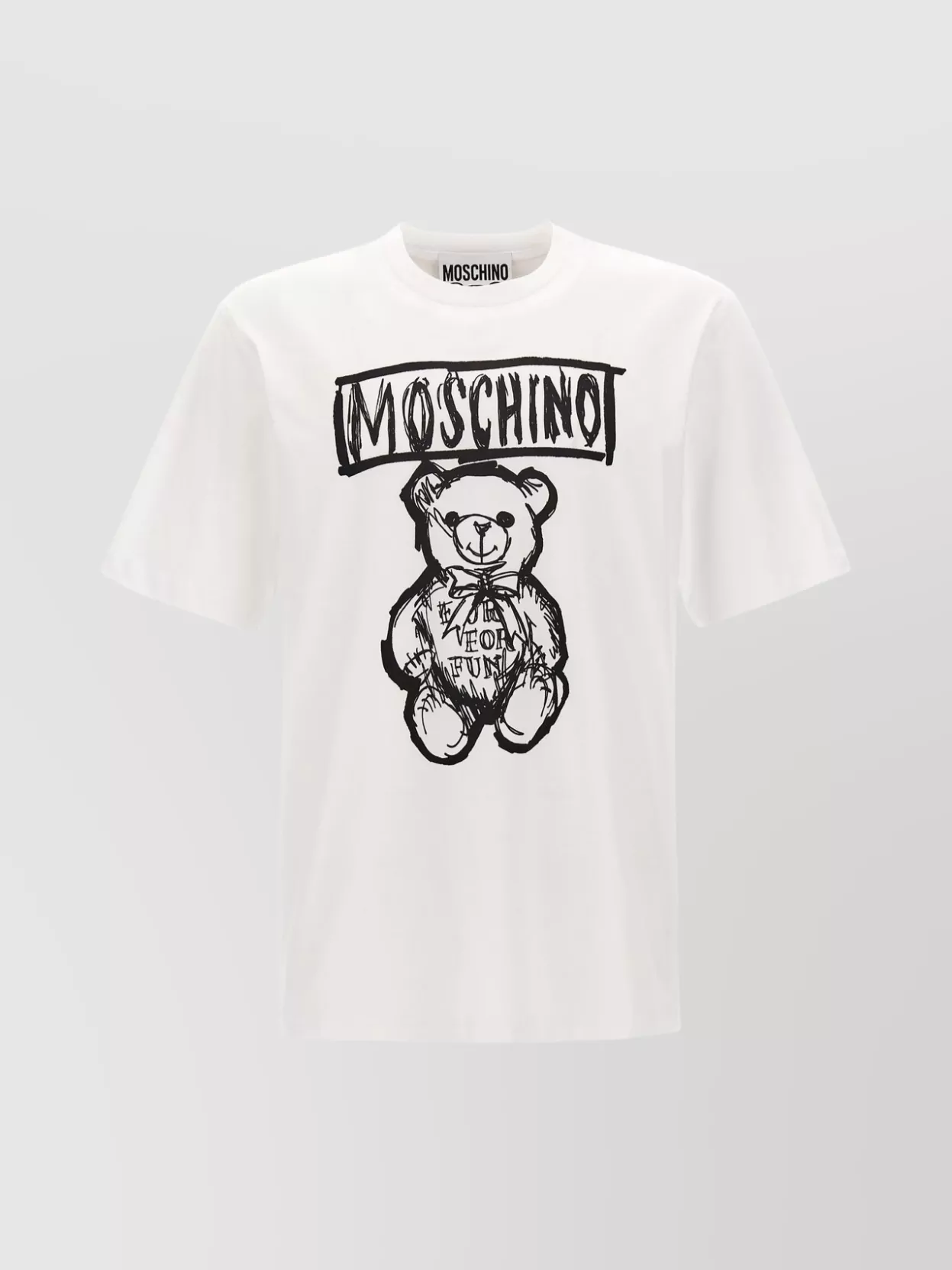 Moschino Crew Neck Graphic Print Short Sleeves T-Shirt