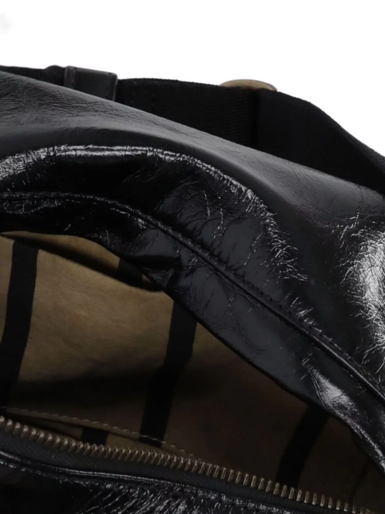 Uma Wang Rectangular Leather Shoulder Bag