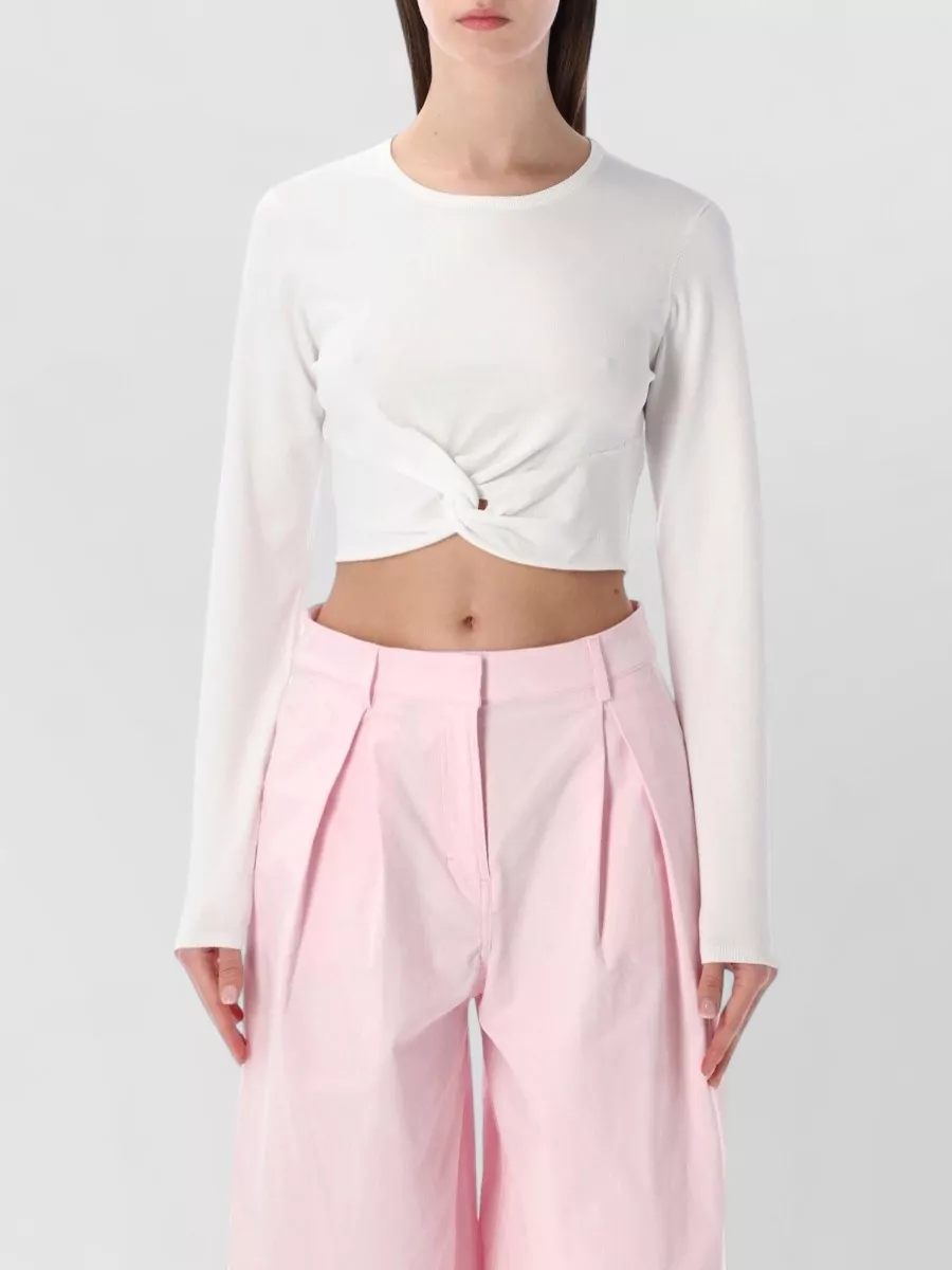 The Garment viscose knotted long-sleeve top
