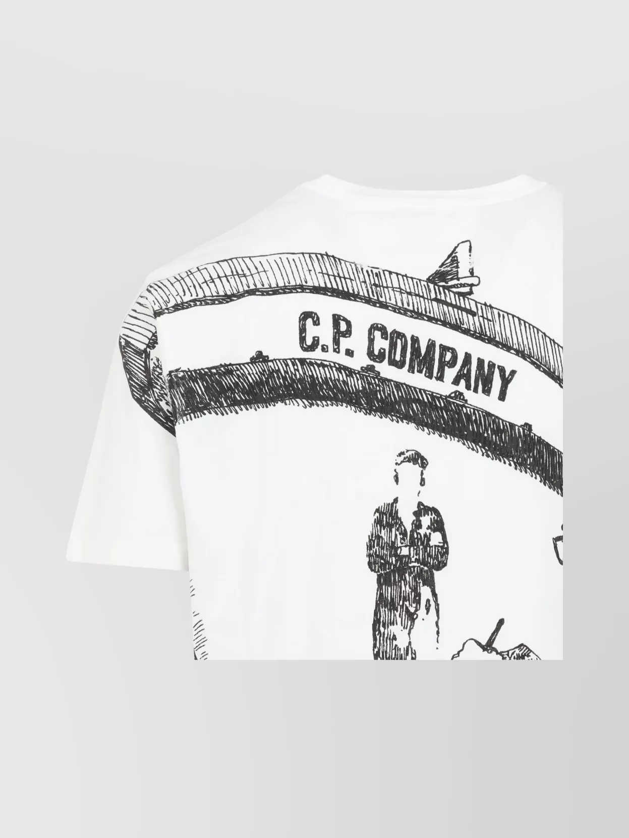 C.p. Company Graphic Print Crew Neck T-Shirt