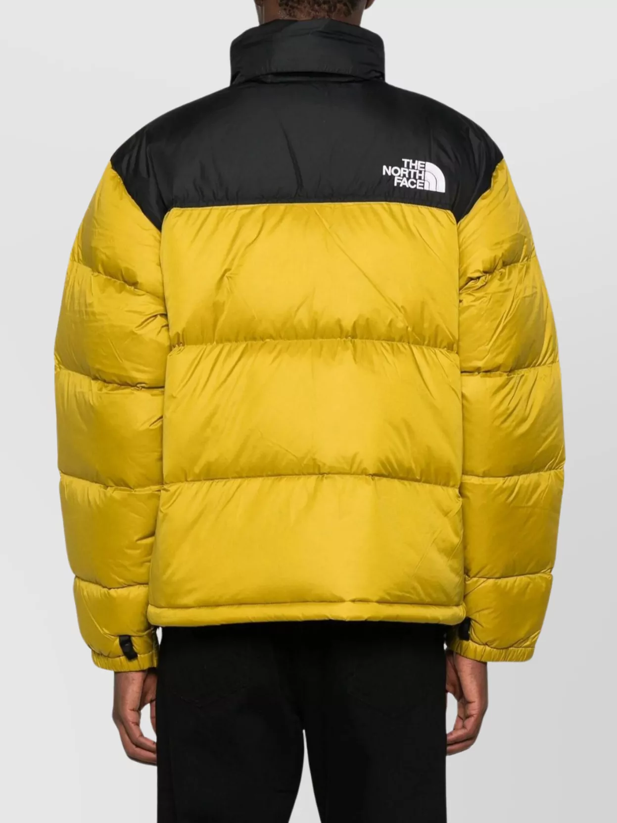 The North Face Color Block Puffer Jacket With High Collar
