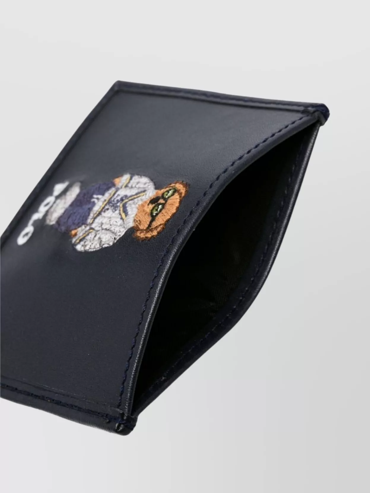 Ralph Lauren Logo Embroidered Credit Card Holder