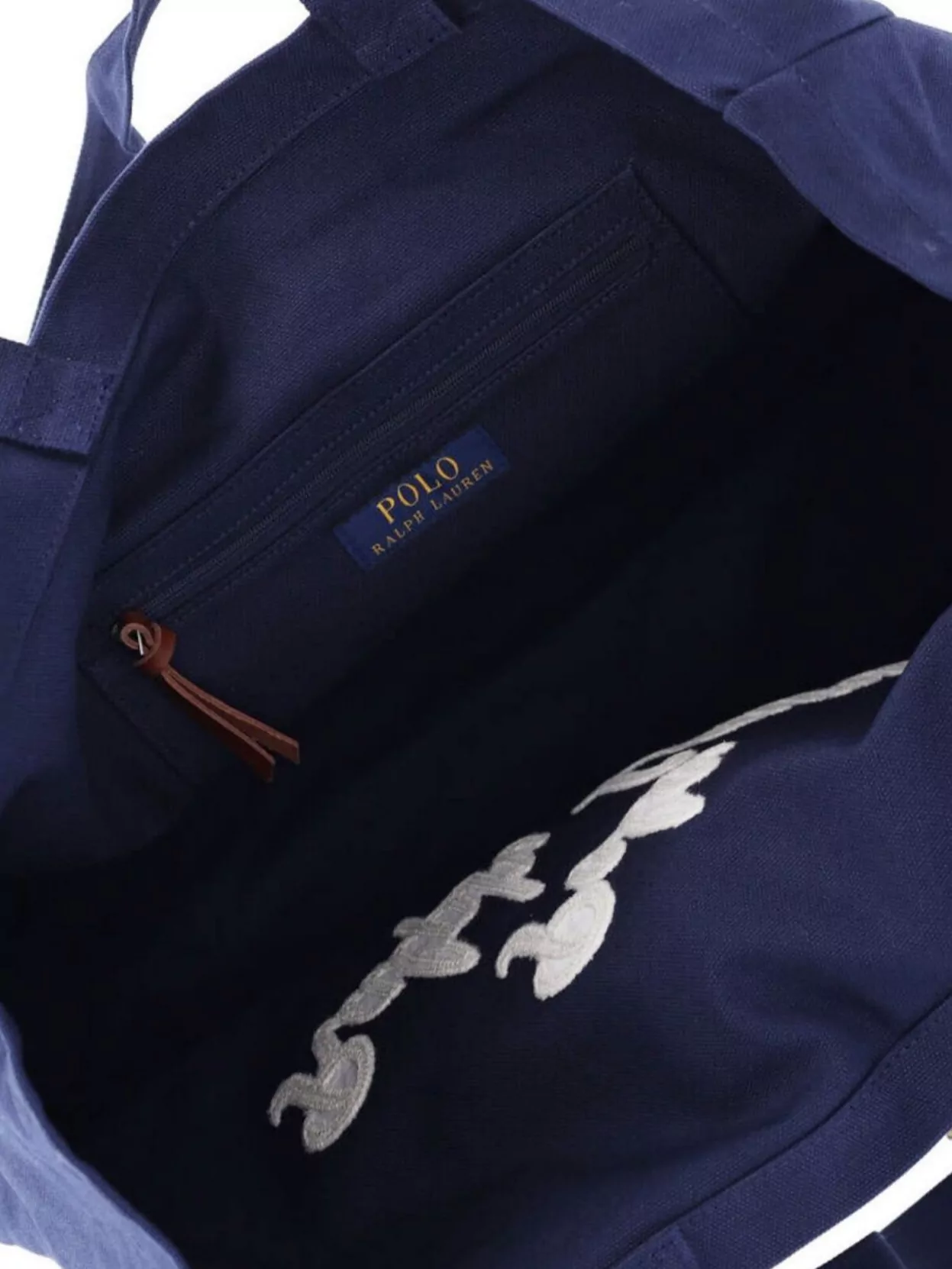 Polo Ralph Lauren Tote Bag Structured Dual Handles