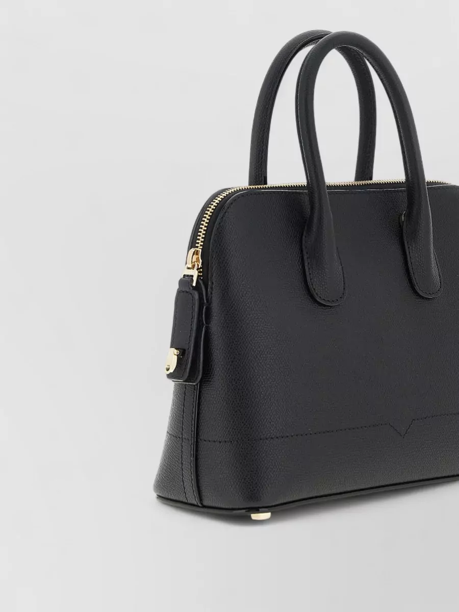 Valextra Mylogo Mini Bag Top Handle Strap