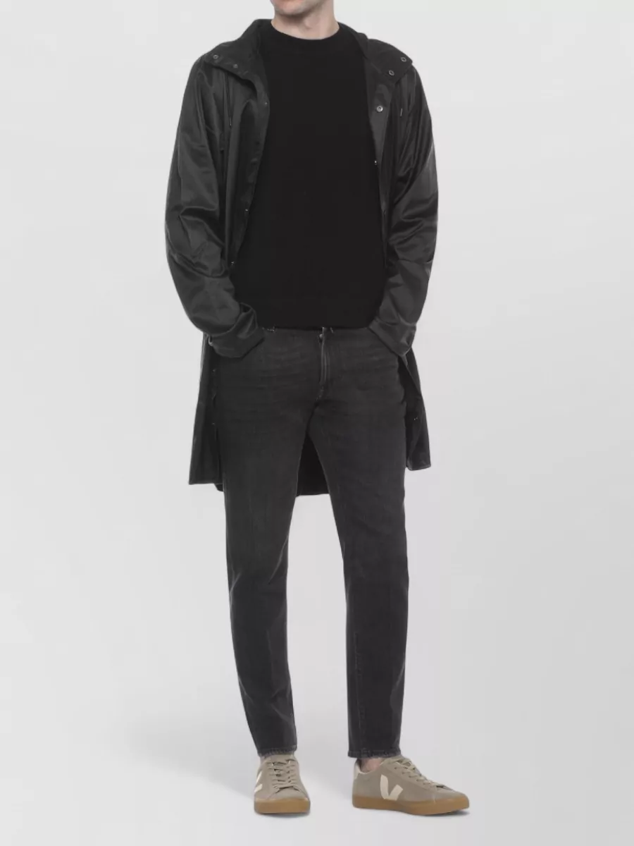 Rains Hooded Raincoat High Neck Waterproof Design