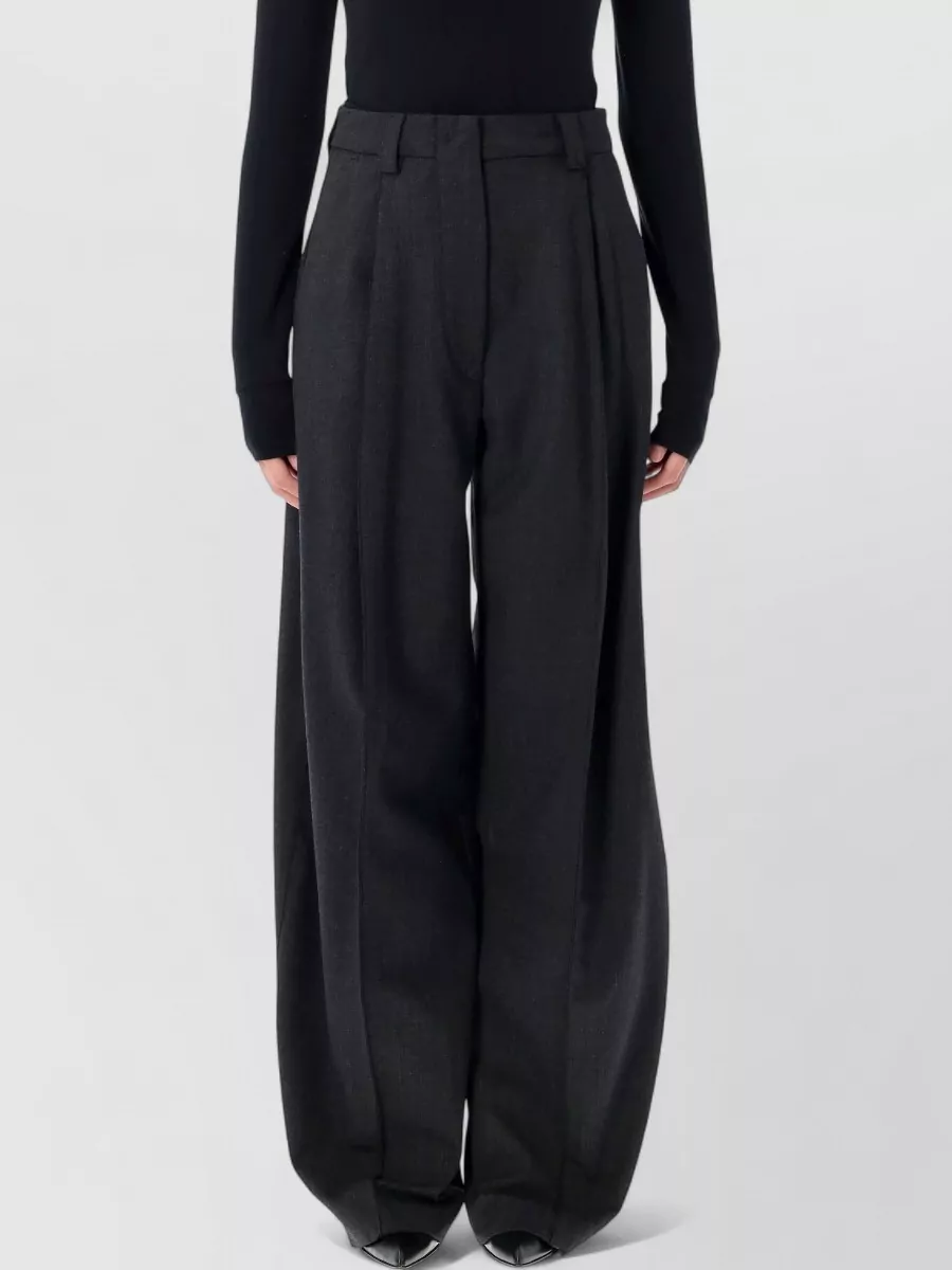 Thelatest High-Rise Pleated Tapered Trousers