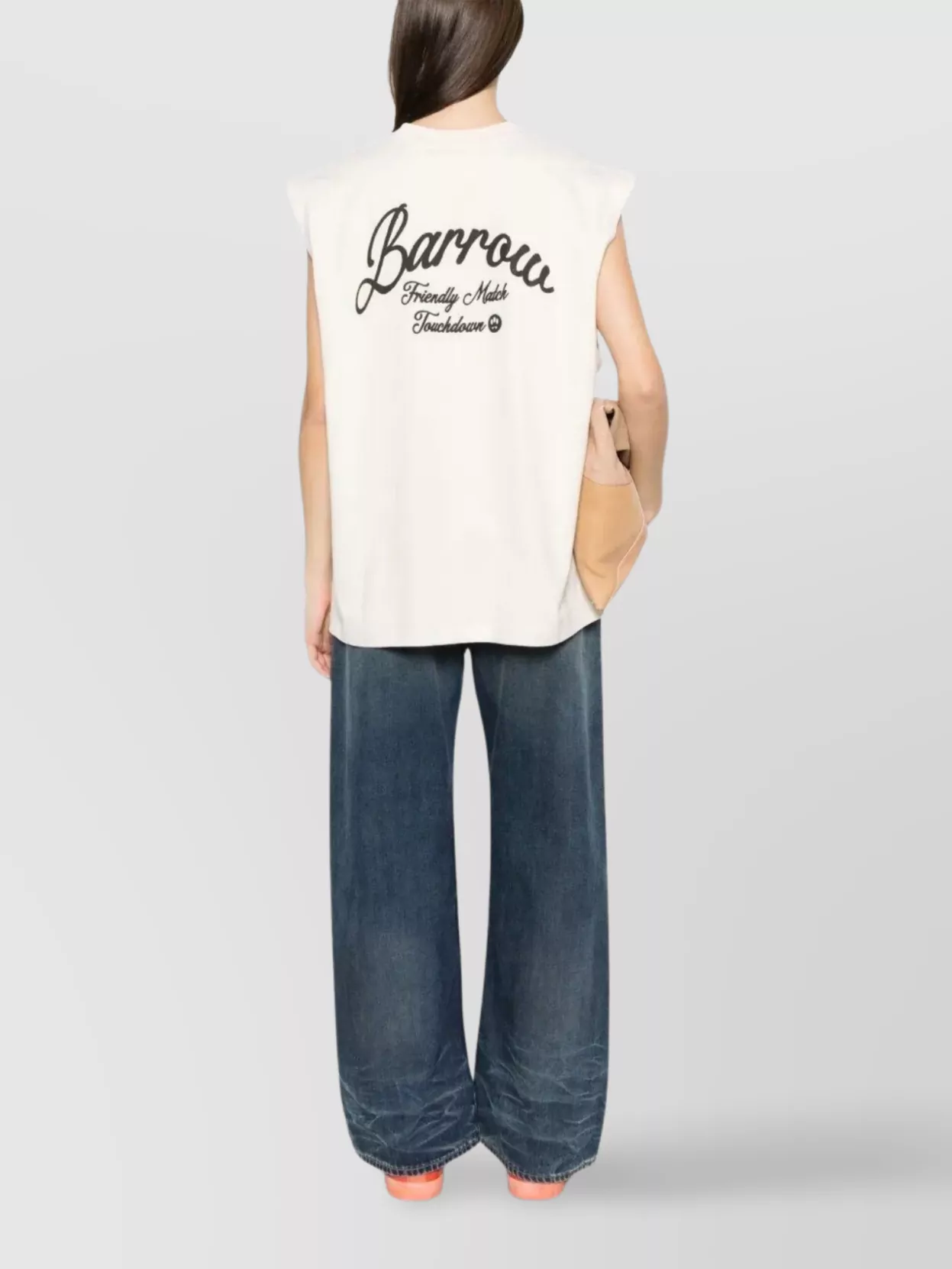 Barrow Sleeveless Crew Neck T-Shirt With Graphic Print