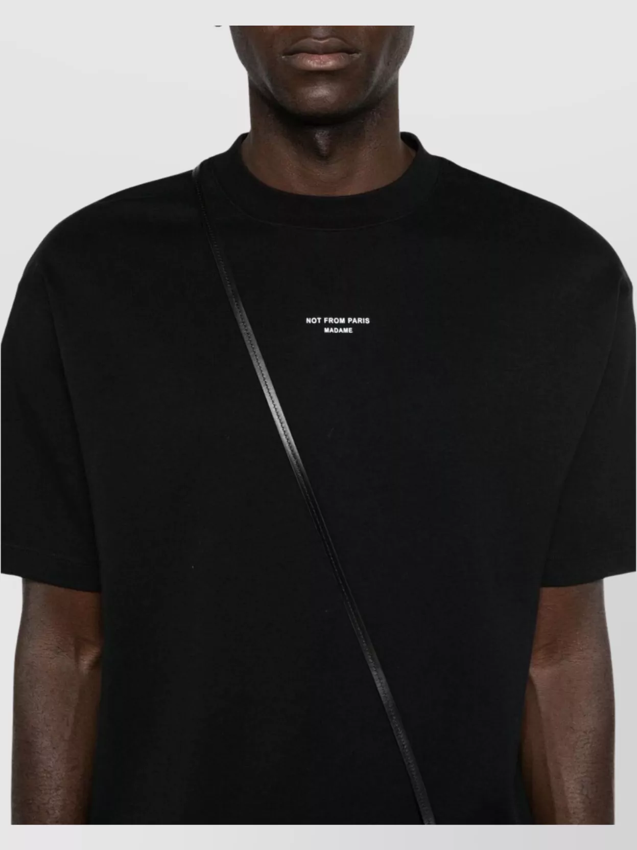 Drôle De Monsieur Drop Shoulder Slogan Print T-Shirt