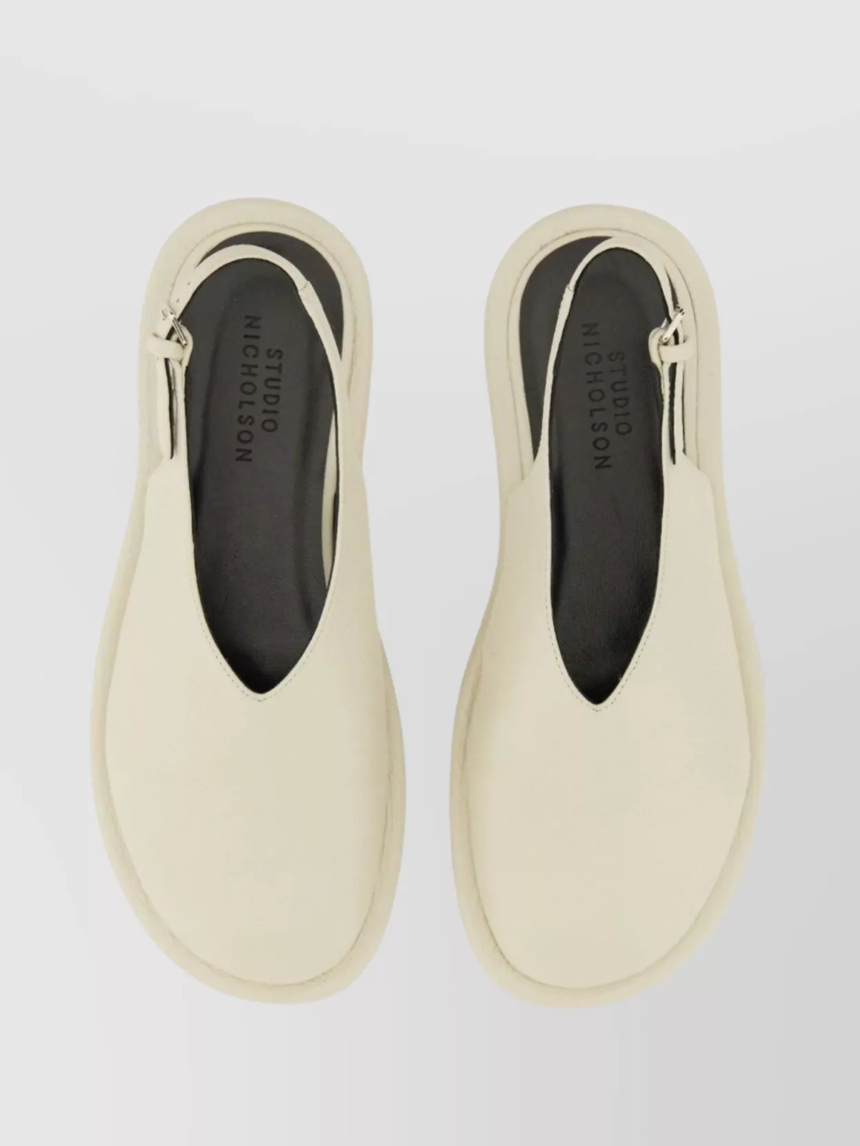 Studio Nicholson "Paley" Buckle Detail Flat Sole Mules