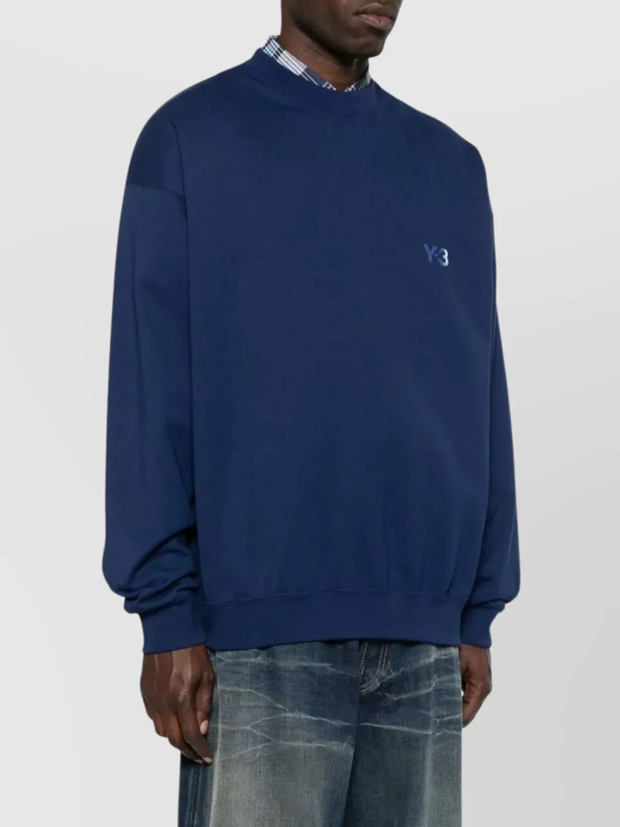 Y-3 Ribbed Crew Neck Sweater With Long Sleeves