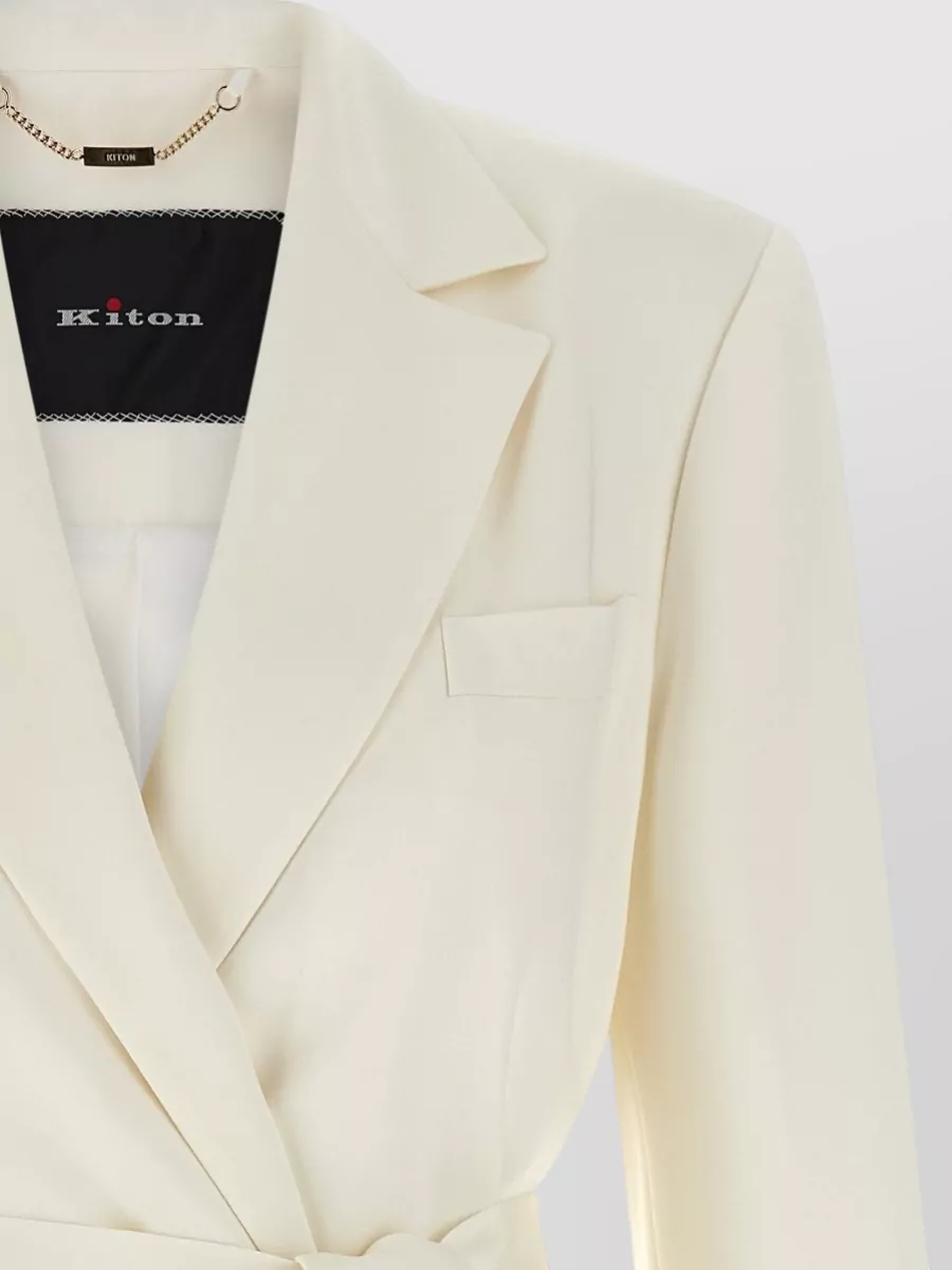 Kiton Silk Double-Breasted Blazer