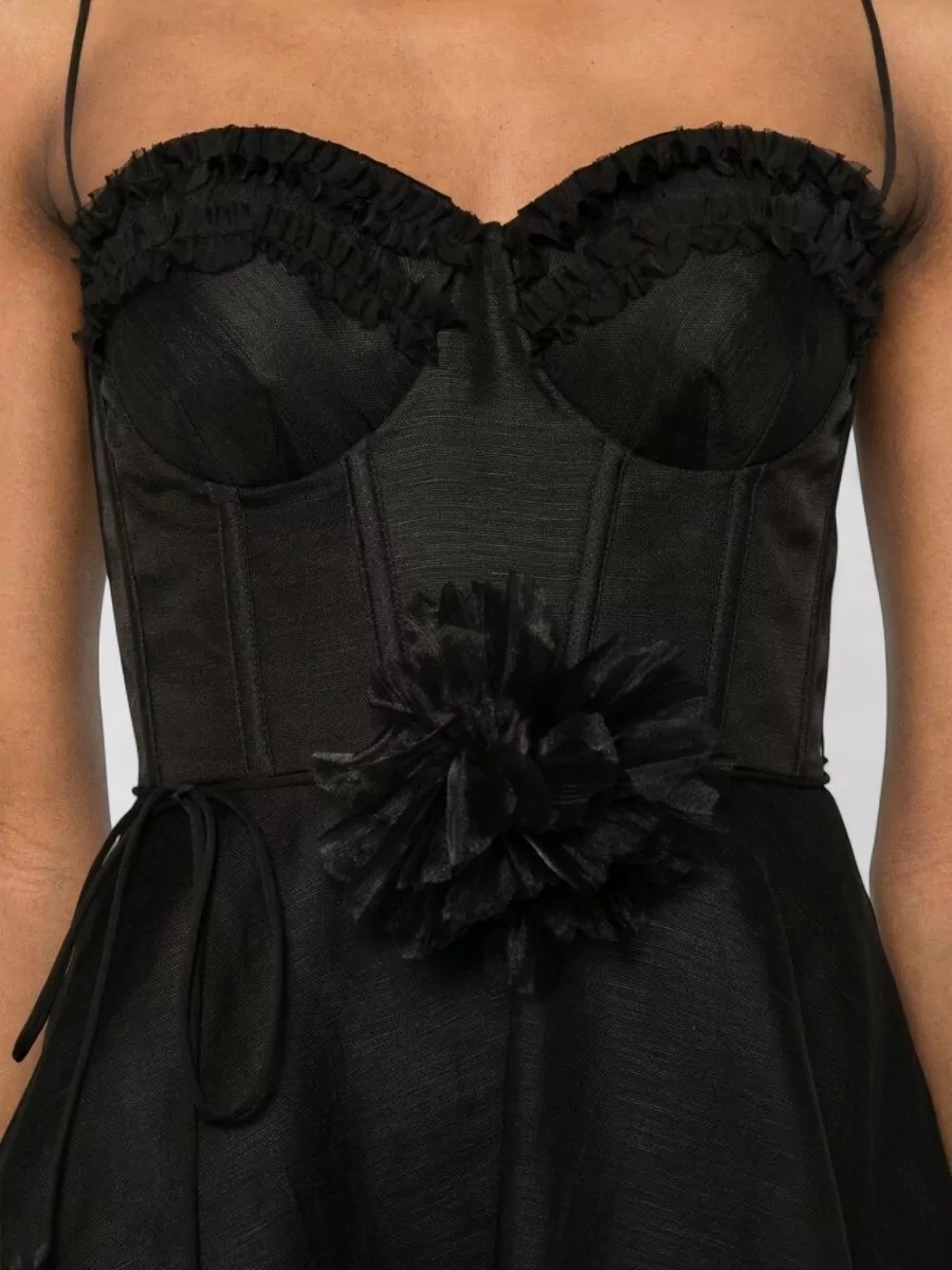 Zimmermann Linen And Silk Mini Dress
