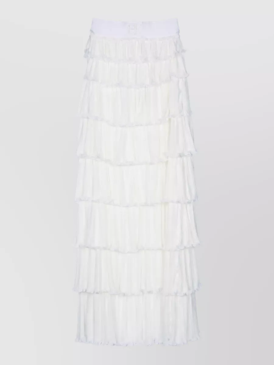 Elisabetta Franchi Ruffled maxi skirt