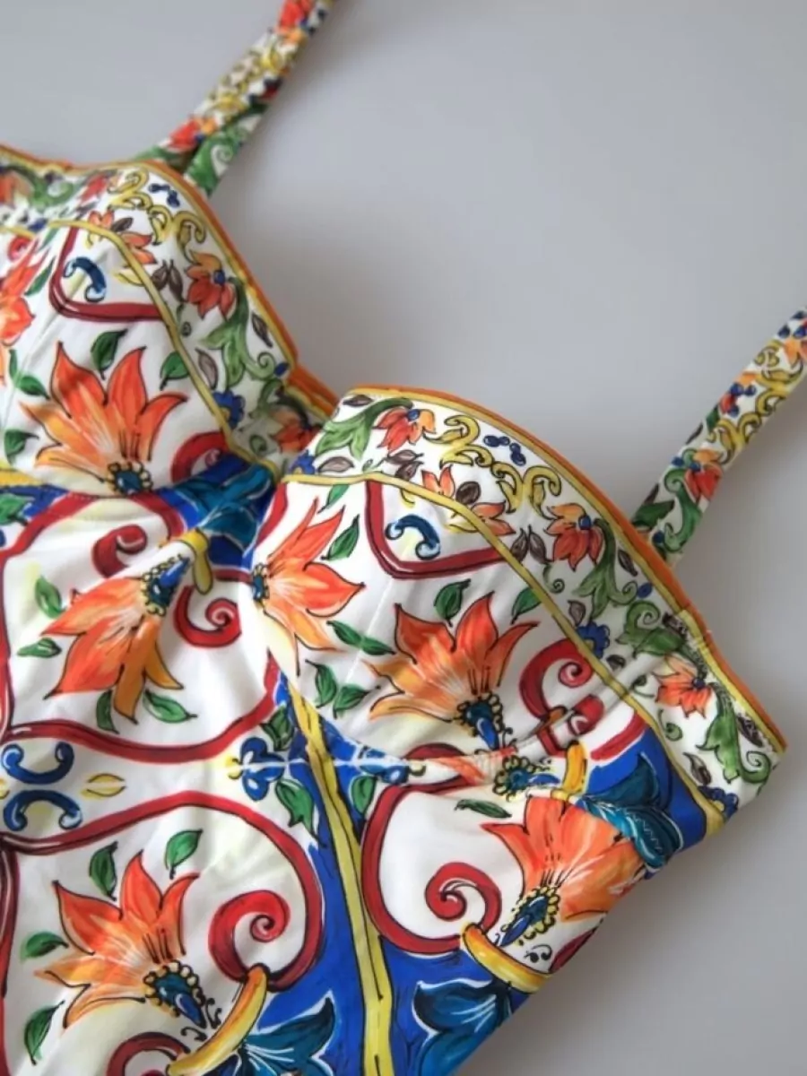 Dolce&Gabbana Sequin-Embellished Balconette Bikini Top