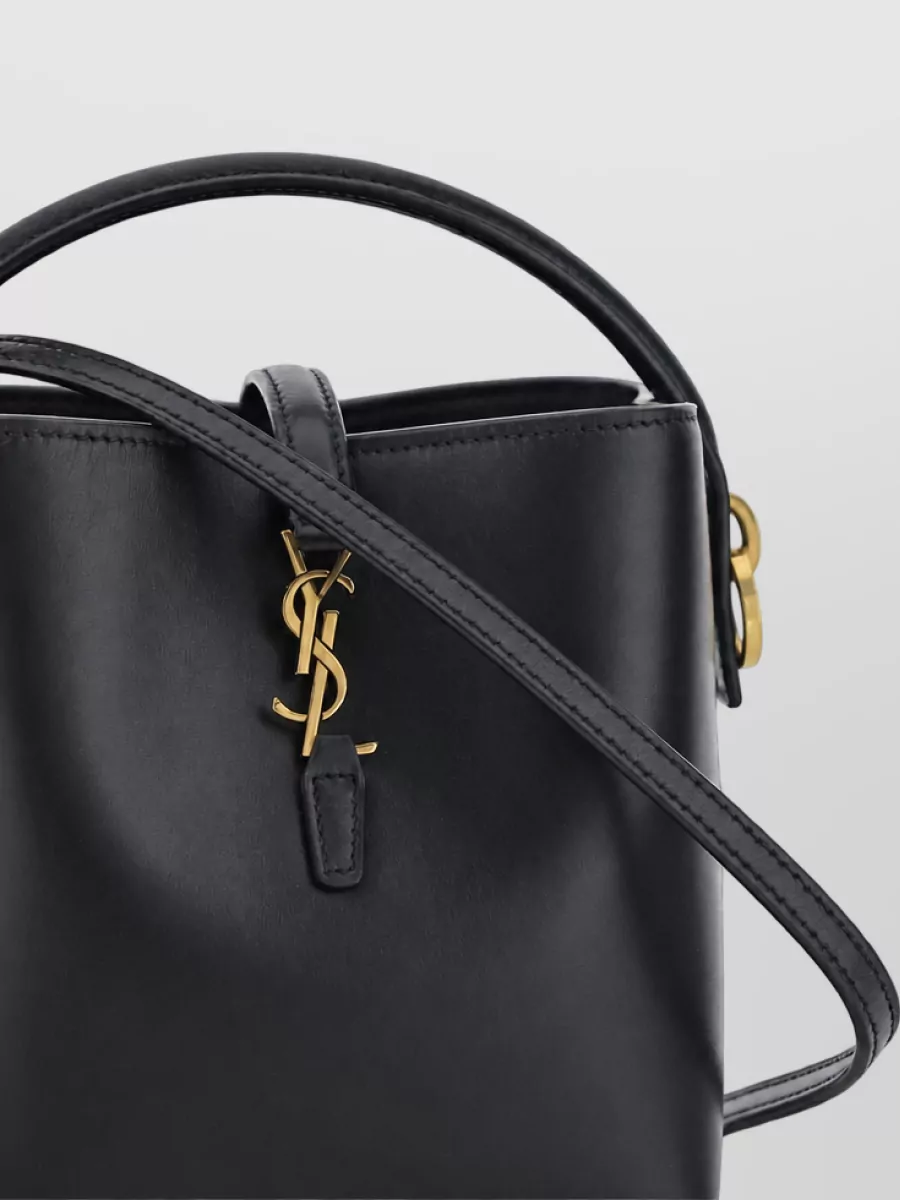 Saint Laurent Calf Leather Bucket Bag