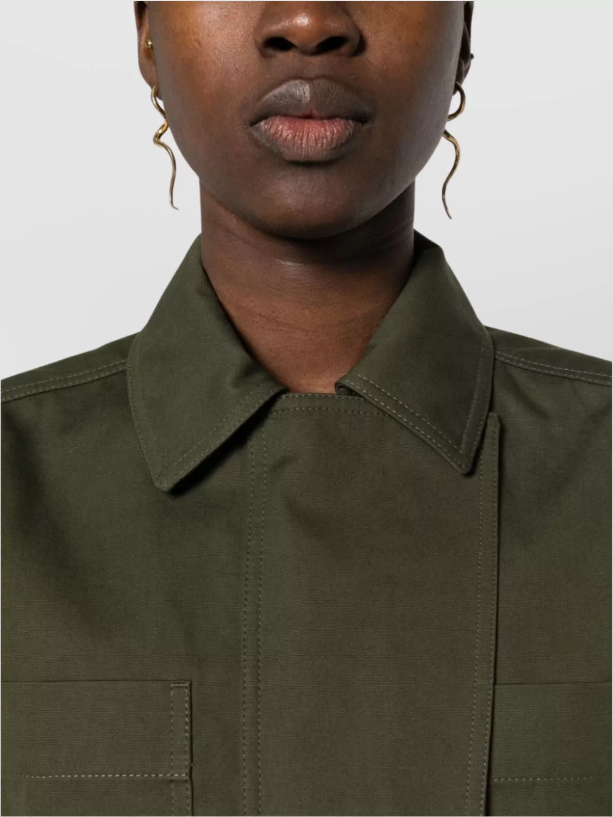 Max Mara Cotton Shirt With Wide Sleeves And Curved Hem